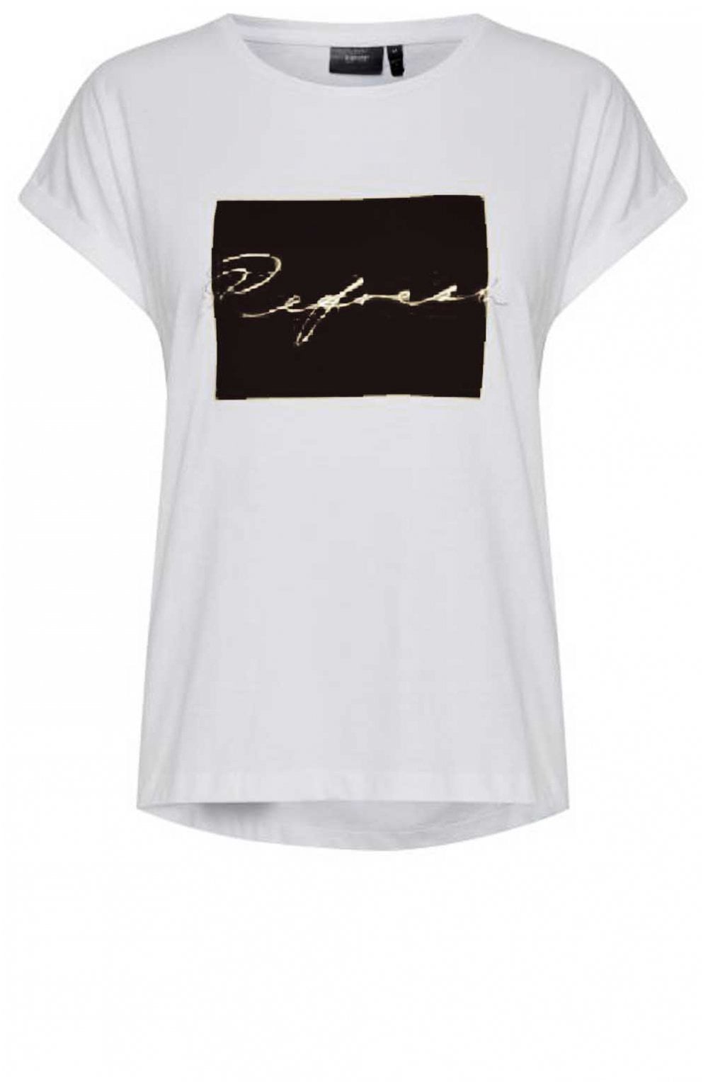White Front Design T Shirt