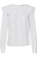 White Large Collar Blouse
