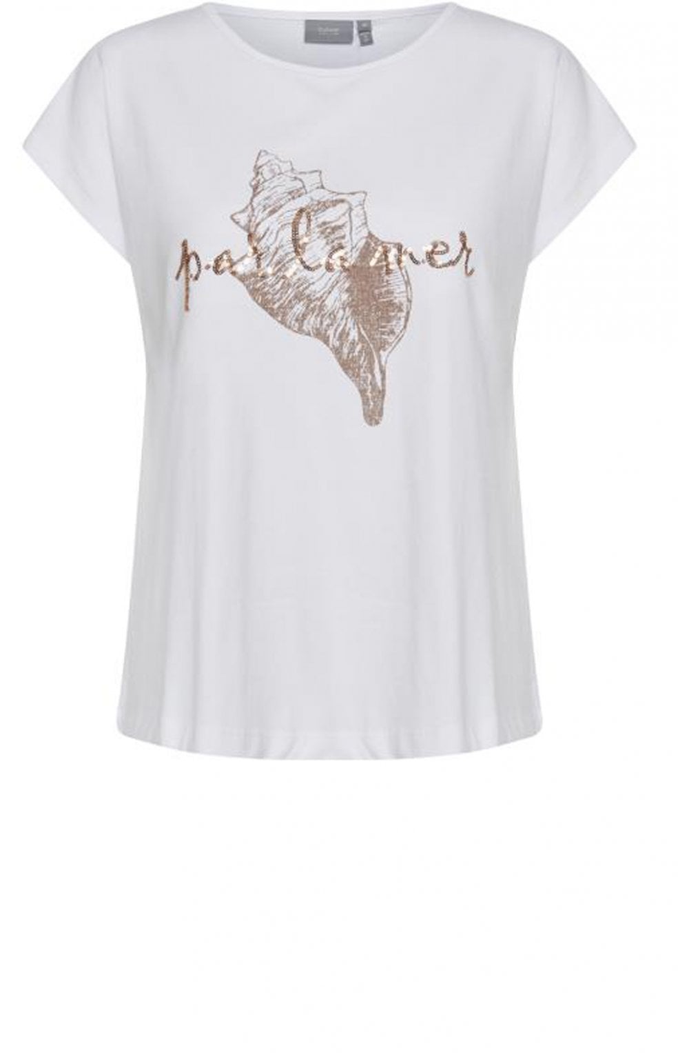 White Shell Design T Shirt