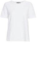 White Textured Jersey T Shirt