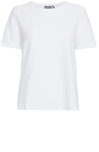 White Textured Jersey T Shirt