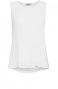 White textured Pleated Top