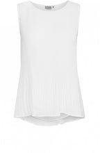 White textured Pleated Top