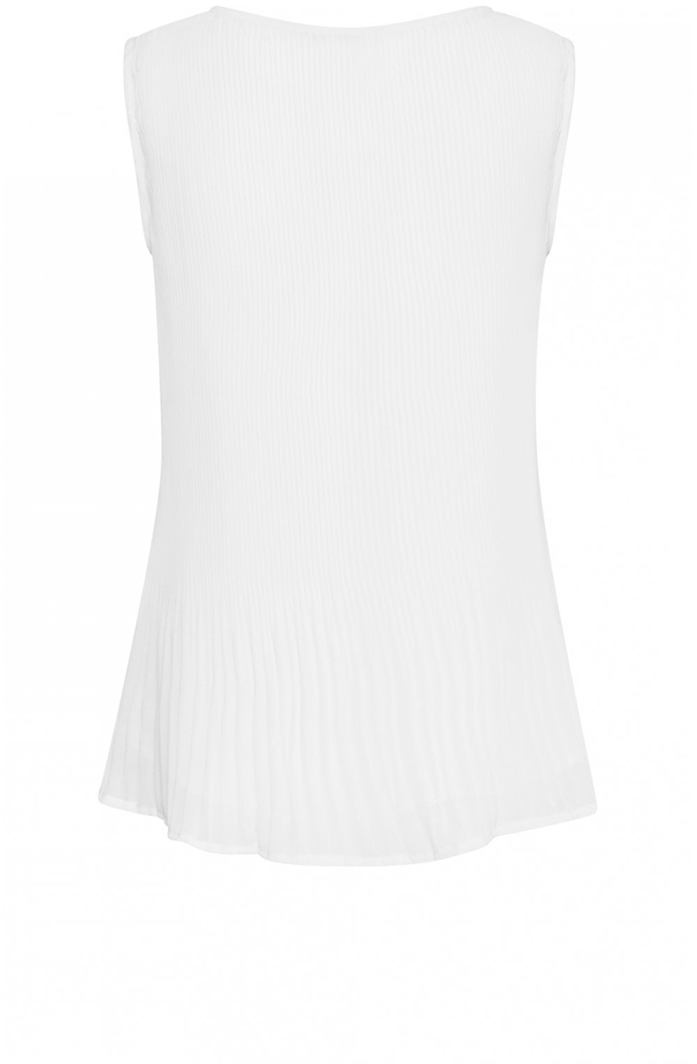 White textured Pleated Top