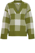 Woodbine Check V Neck Jumper