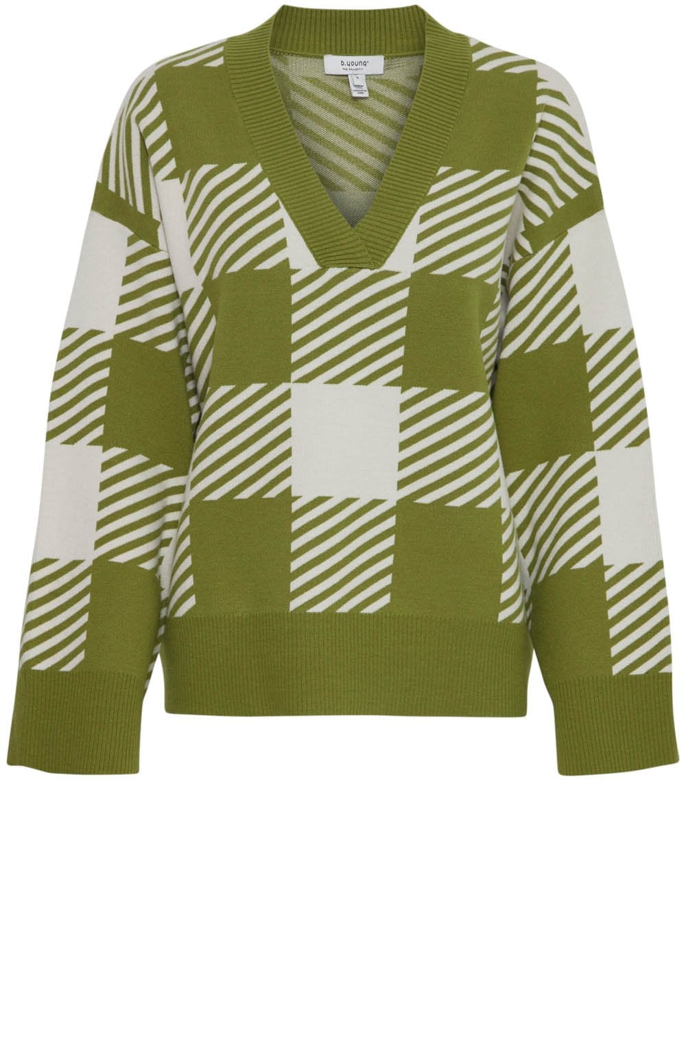 Woodbine Check V Neck Jumper