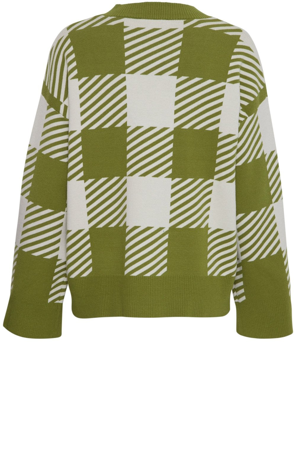 Woodbine Check V Neck Jumper