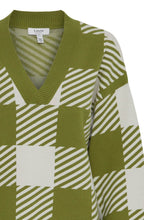 Woodbine Check V Neck Jumper