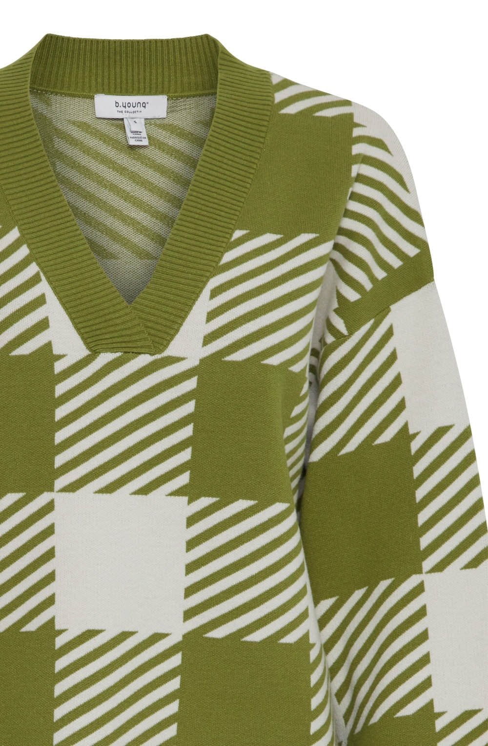 Woodbine Check V Neck Jumper