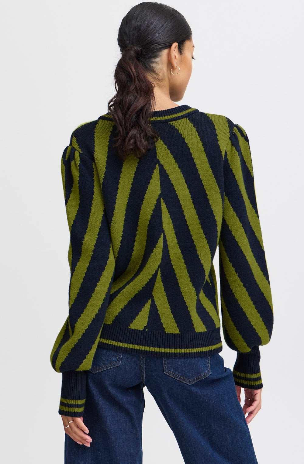 Woodbine Contrast Striped Jumper