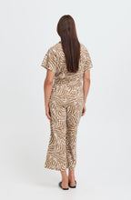 Woodsmoke Animal Print Linen Mix Cropped Trousers