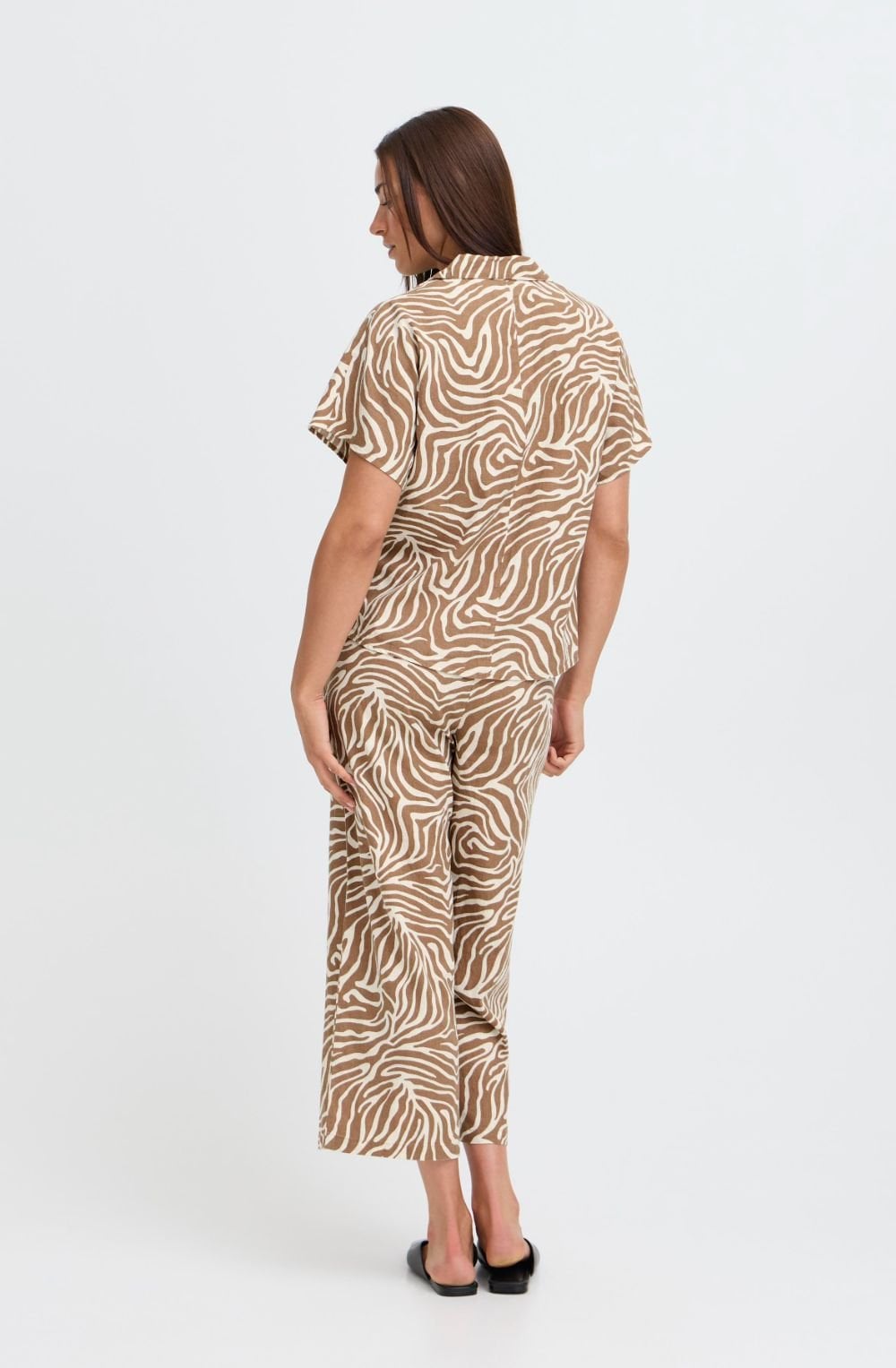 Woodsmoke Animal Print Linen Mix Shirt