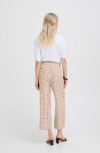 Woodsmoke Checked Linen Mix Cropped Trousers