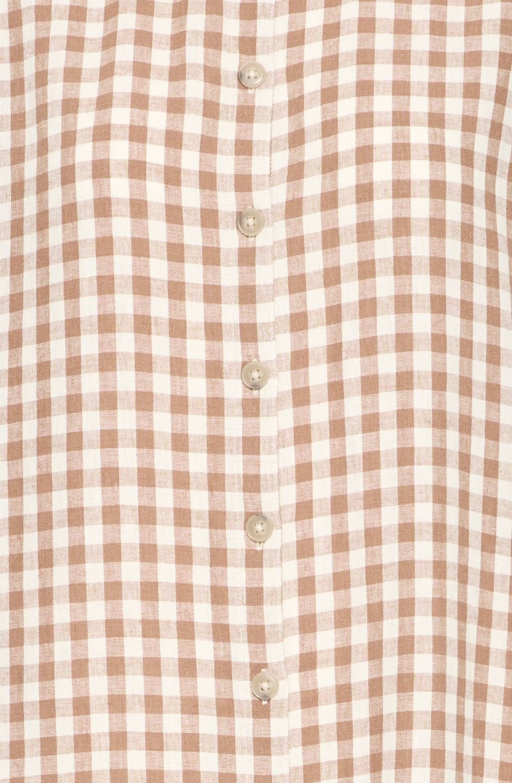 Woodsmoke Checked Linen Mix Shirt Dress