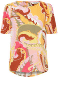 Yarrow Paisley Short Sleeve Blouse