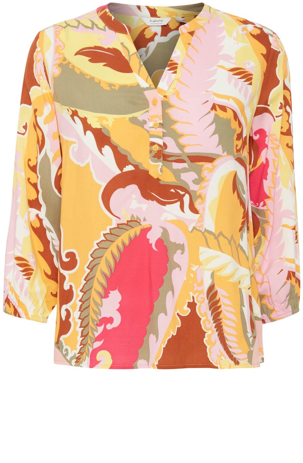Yarrow Paisley V Neck Blouse
