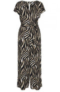 Zebra Print Jumpsuit
