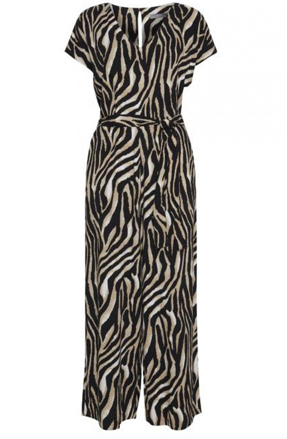 Zebra Print Jumpsuit