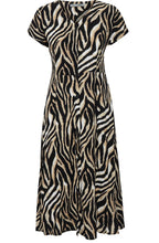 Zebra Print Shirt Dress