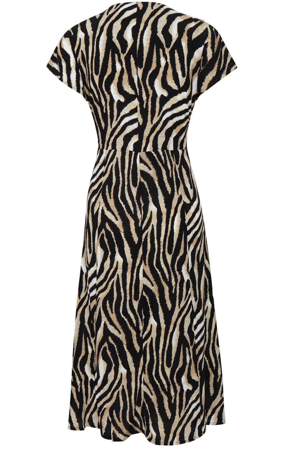 Zebra Print Shirt Dress