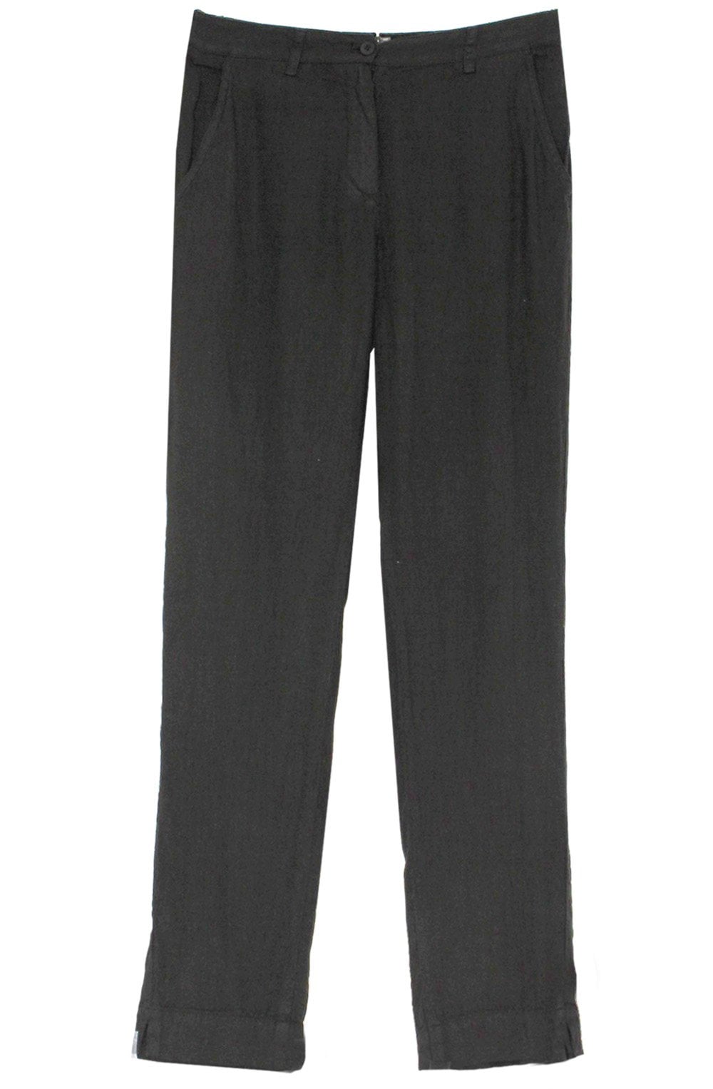 Black Linen Trousers