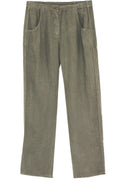 Khaki Linen Trousers