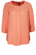 Mandarin Linen Blouse