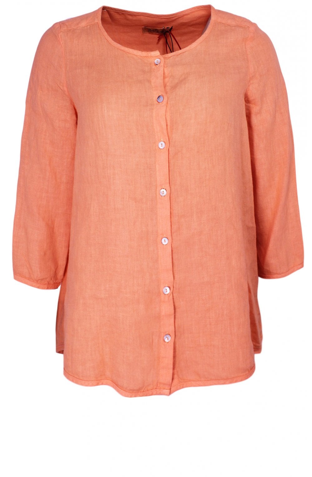 Mandarin Linen Blouse