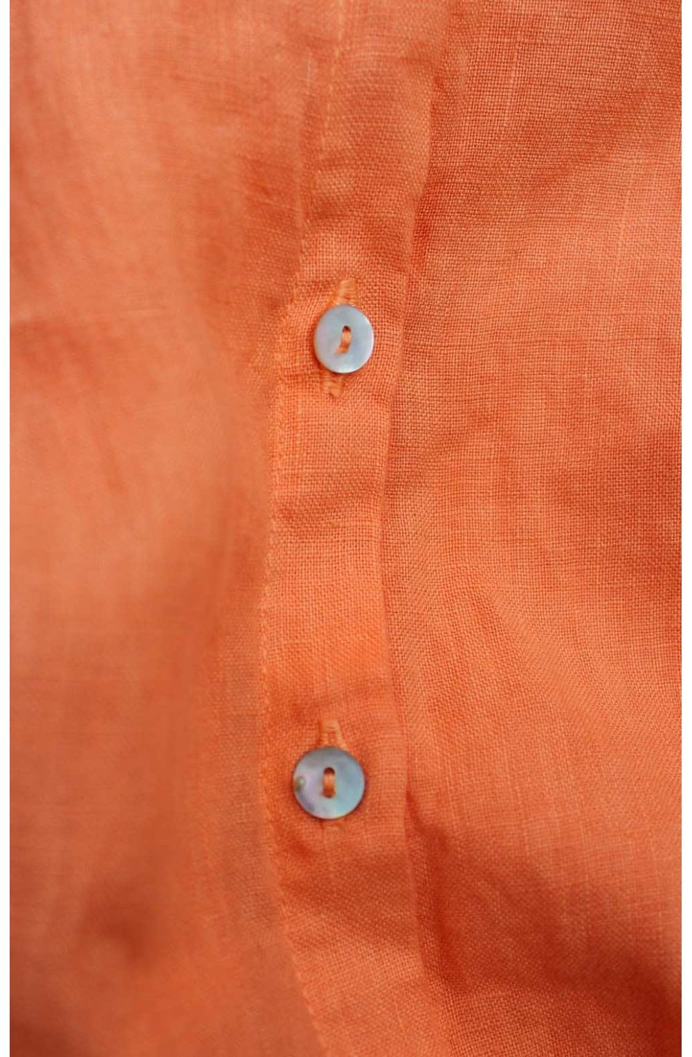 Mandarin Linen Blouse