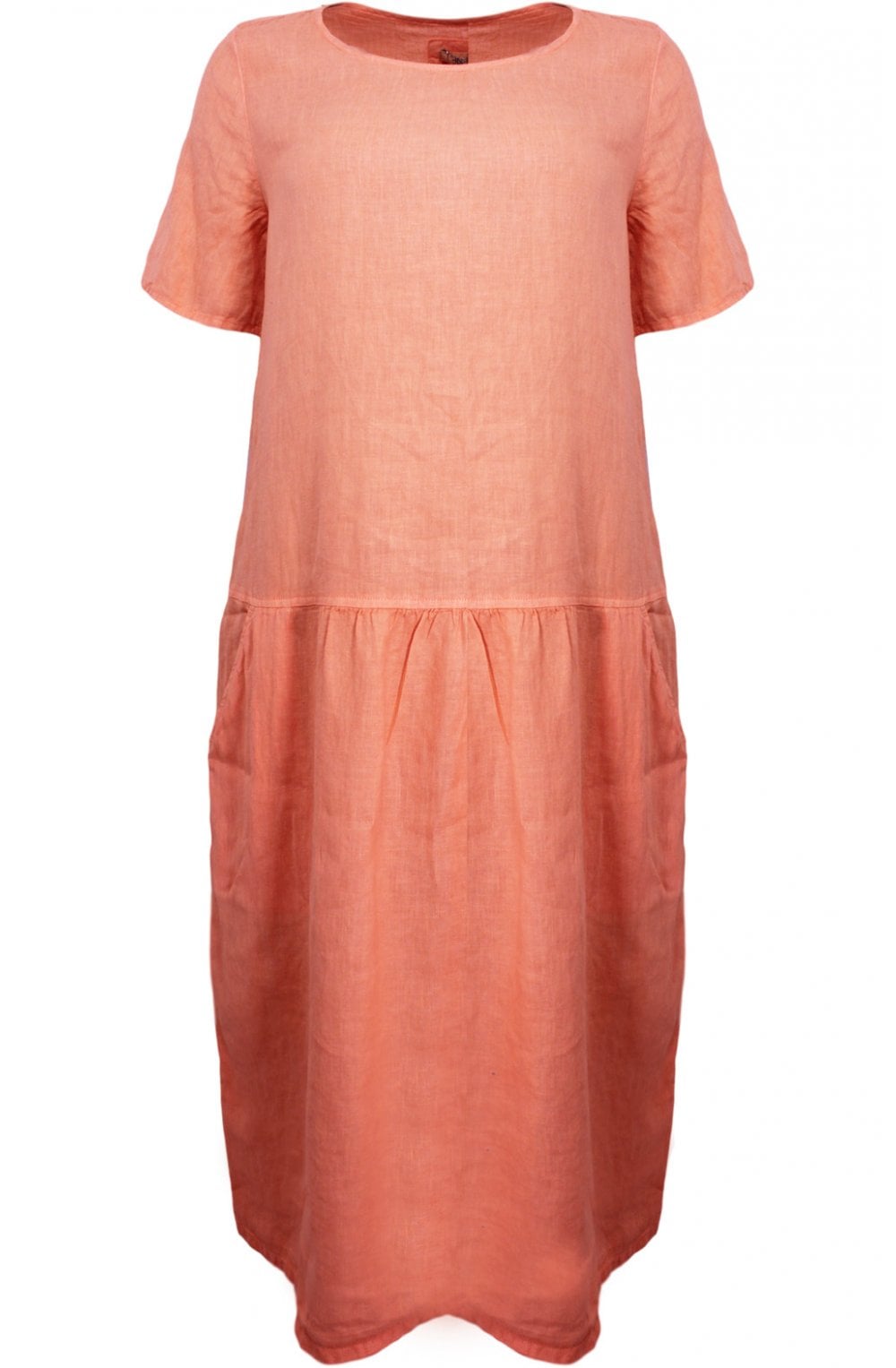 Mandarin Linen Dress