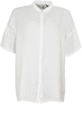 Oversized White Linen Shirt