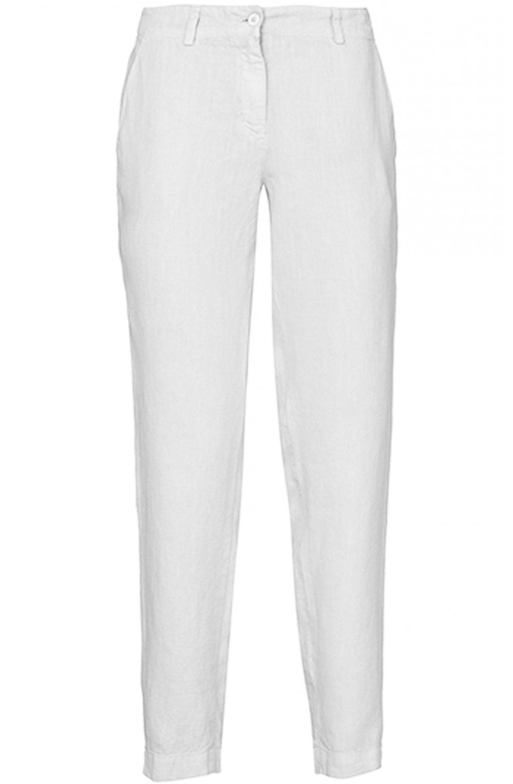 White Linen Trousers