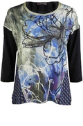 Abstract Floral Design Top