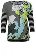 Abstract Floral Design Top