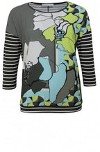 Abstract Floral Design Top