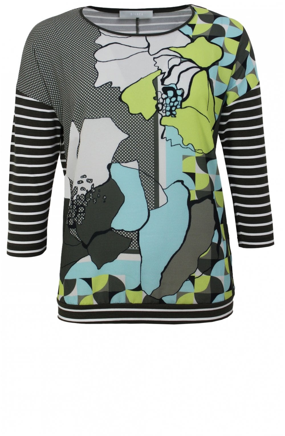 Abstract Floral Design Top