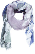 Abstract Floral Print Scarf