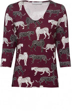Animal Design Jersey Top