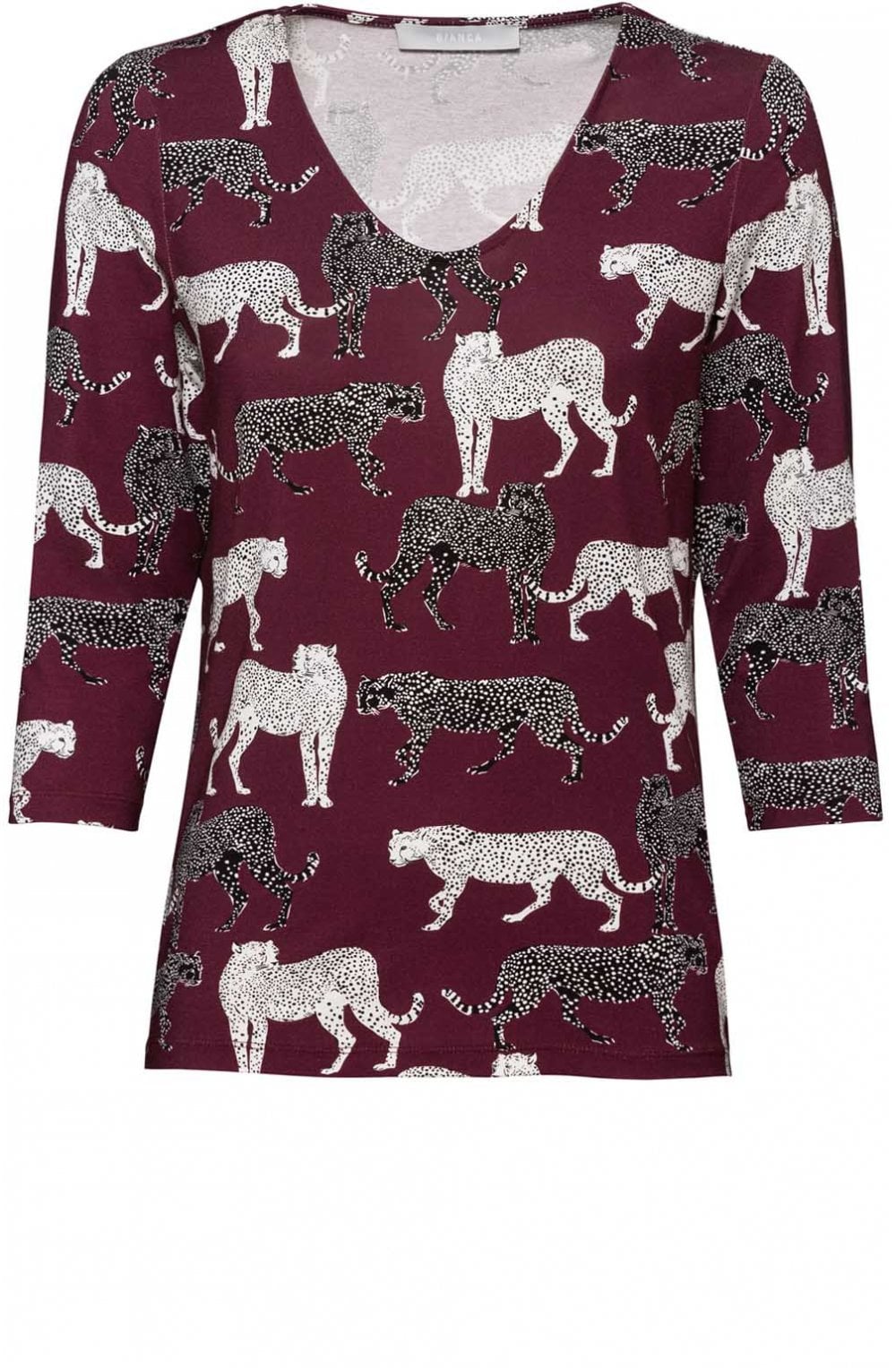 Animal Design Jersey Top