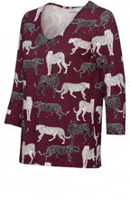 Animal Design Jersey Top