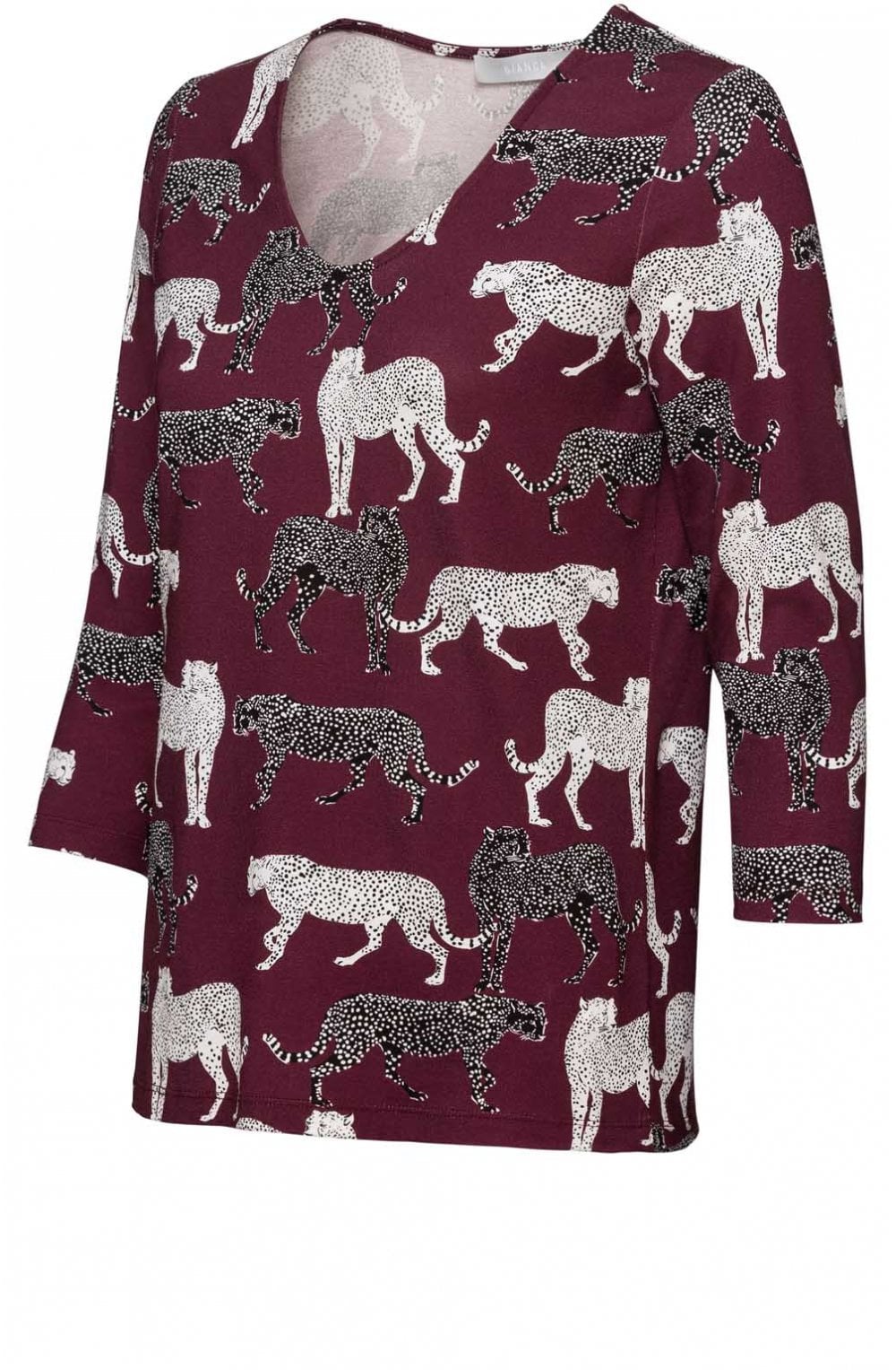 Animal Design Jersey Top
