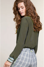 Avocado Green Blouse