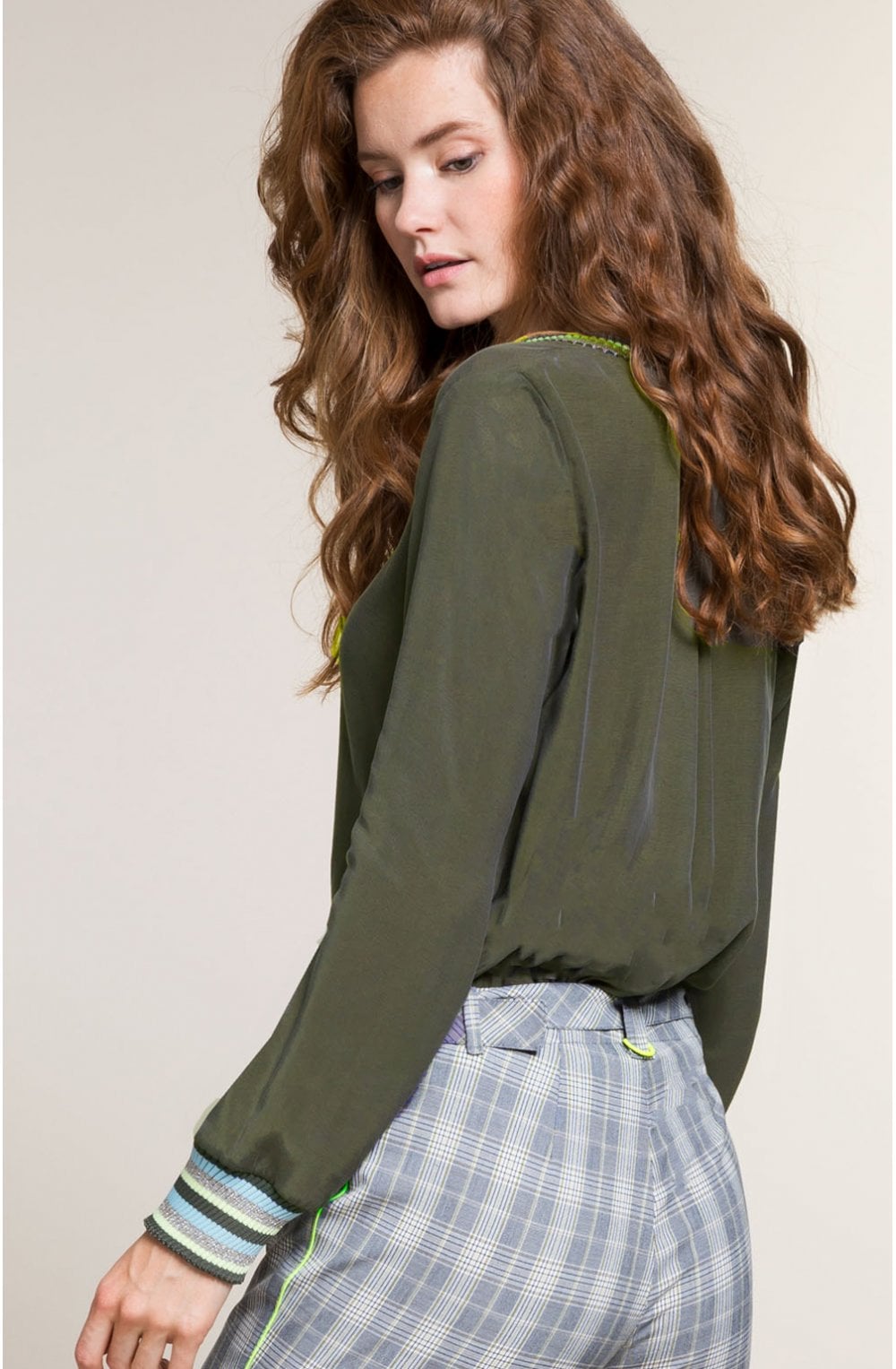 Avocado Green Blouse