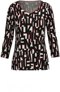 Black And White Bold Text Print Top