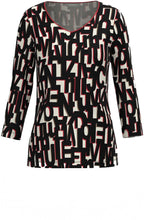 Black And White Bold Text Print Top