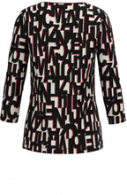 Black And White Bold Text Print Top