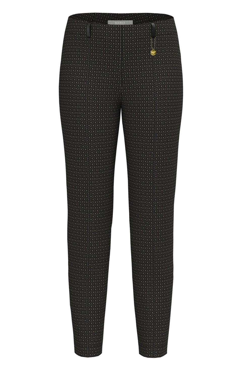 Black & Bronze Patterned Trouser