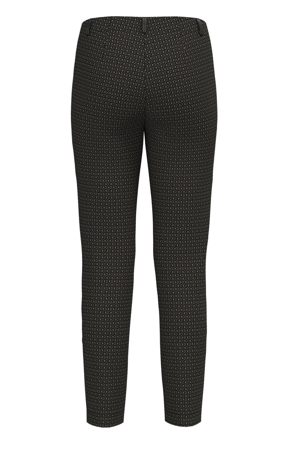 Black & Bronze Patterned Trouser