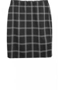 Black Check Skirt