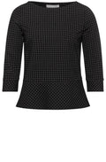 Black Check Top